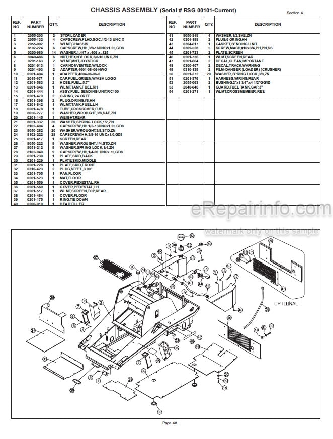 Photo 6 - ASV RCV Posi Track Operation Maintenance Service Parts Manual Compact Track Loader 2055-172