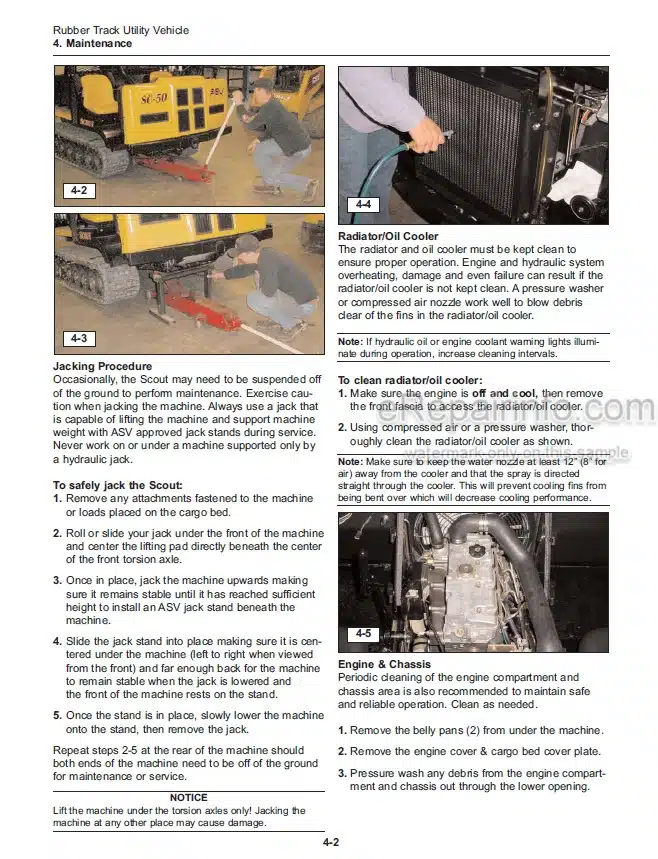 Photo 8 - ASV SR70 SR80 Posi Track Service Operation Maintenance Parts Manual Compact Track Loader 2045-830