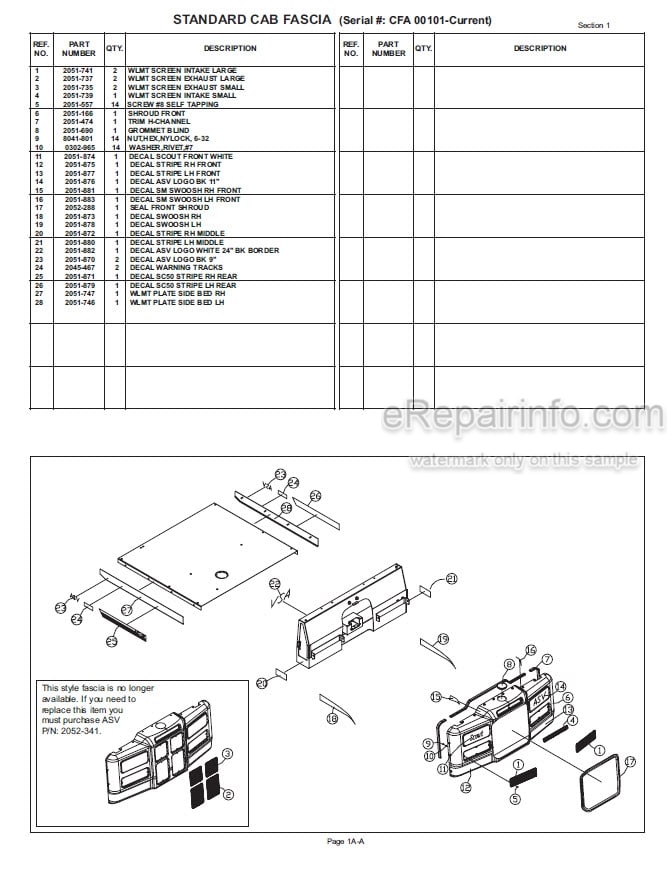 Photo 7 - ASV SC50 Scout Operation Maintenance Service Parts Manual Rubber Track Utility Vehicle 2052-290