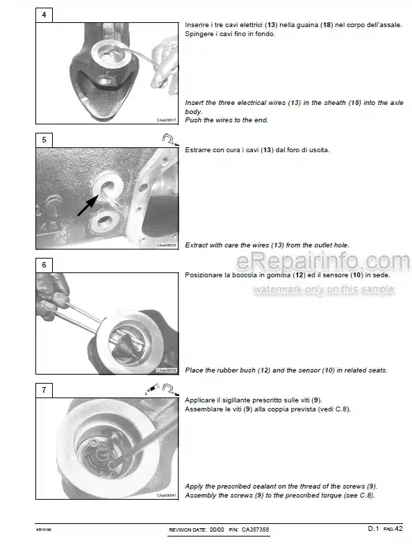 Photo 7 - Carraro 20.19 Repair Manual Front Axle AB10199