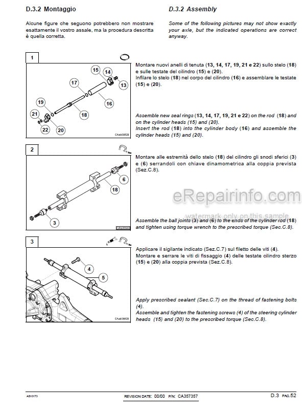 Photo 5 - Carraro 20.26 20.26FR Repair Manual Front Axle AB10173