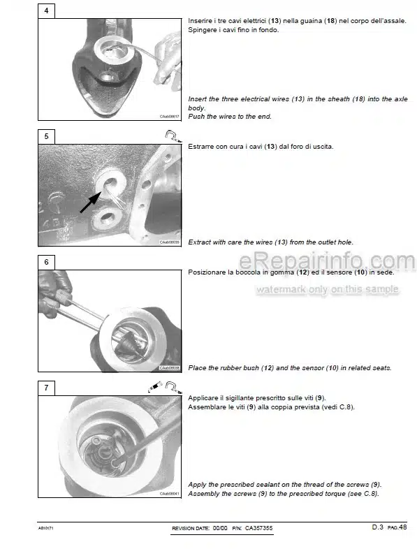 Photo 4 - Carraro 20.49 Repair Manual Front Axle AB10171