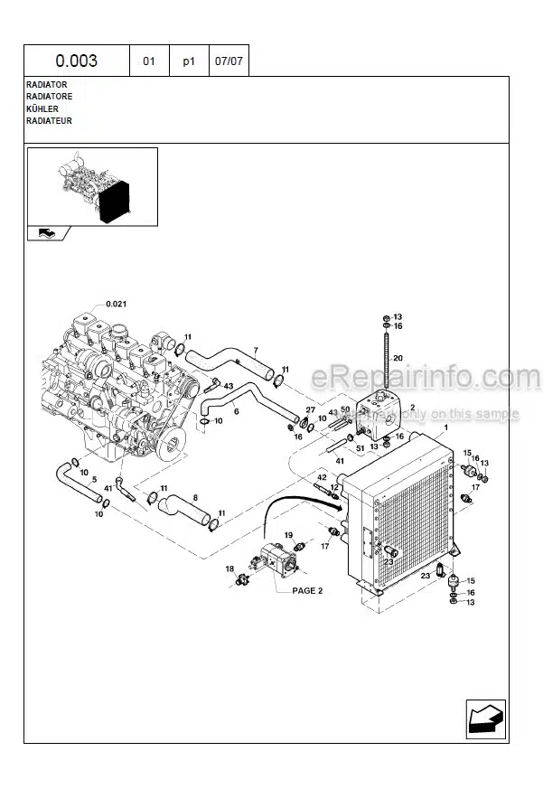 Photo 12 - Case WX210 Tier 3 Parts Catalog Wheel Excavator