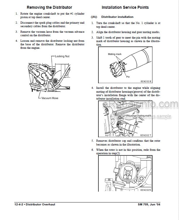 Photo 6 - Clark C15-35 D L G C15-32C L G Service Manual Forklift SM709