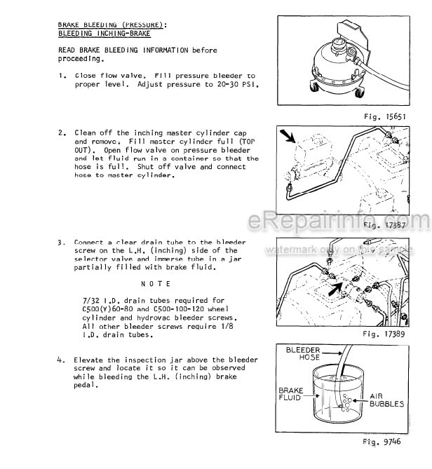 Photo 3 - Clark C500 355 Maintenance And Adjustment Manual Forklift 1023-Z
