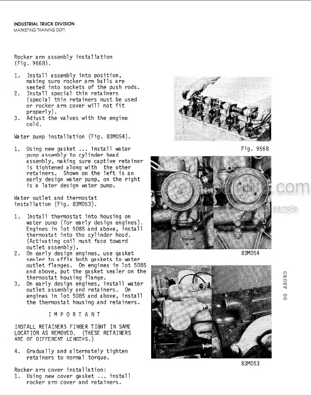 Photo 14 - Clark C500 Overhaul Manual Forklift OH339