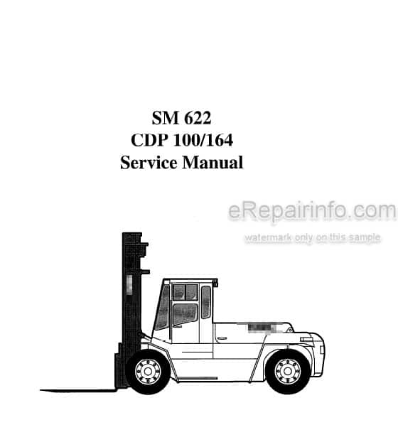Photo 4 - Clark CDP100 CDP164 Service Manual Forklift SM622