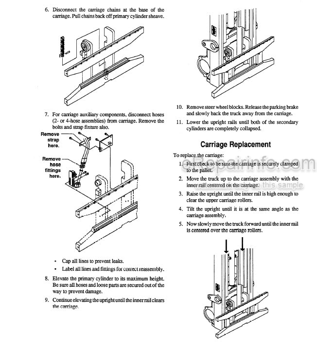 Photo 3 - Clark CGC20-30 CGP20-30 CDP20-30 Service Manual Forklift SM598S