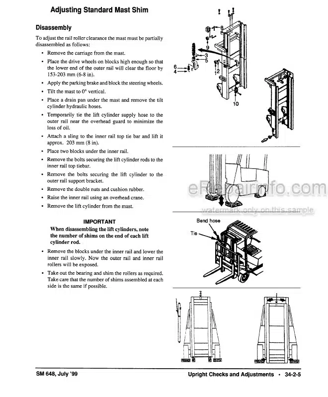 Photo 14 - Clark CMP40 CMP45 CMP50S Service Manual Forklift SM648