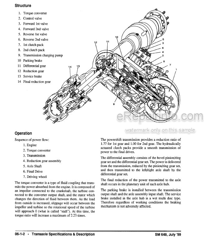 Photo 6 - Clark CMP40 CMP45 CMP50S Service Manual Forklift SM648