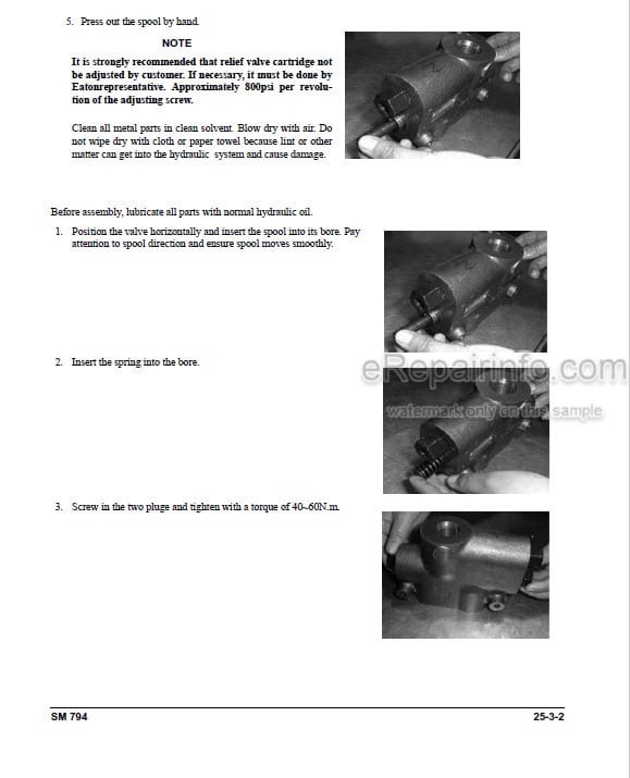 Photo 10 - Clark CQ20 CQ25 CQ30 CQ20D CQ25D CQ30D CQ20L CQ25L CQ30L Service Manual Forklift SM794