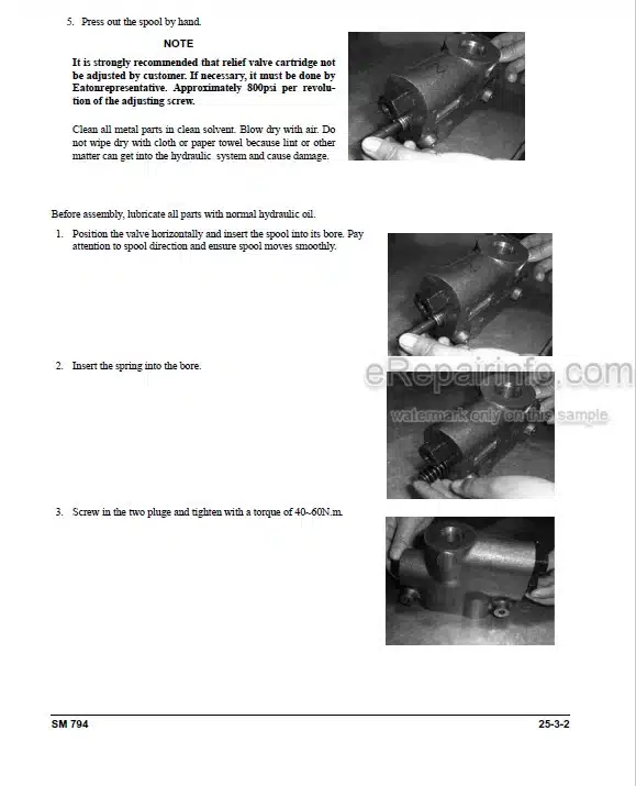 Photo 1 - Clark CQ20 CQ25 CQ30 CQ20D CQ25D CQ30D CQ20L CQ25L CQ30L Service Manual Forklift SM794