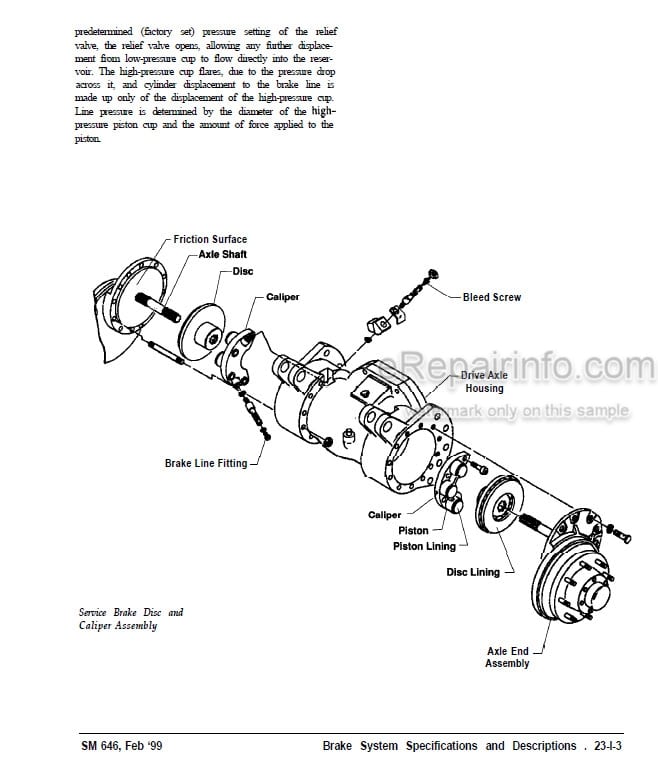 Photo 6 - Clark EC90 EC120 Service Manual Forklift SM646