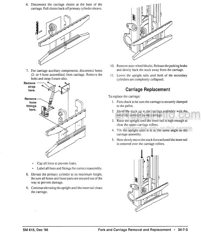 Photo 13 - Clark ECG20-32 Genesis Series Service Manual Forklift Truck SM615
