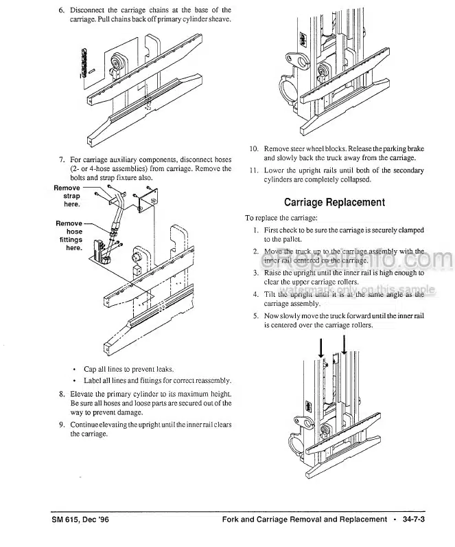 Photo 11 - Clark ECG20-32 Genesis Series Service Manual Forklift Truck SM615