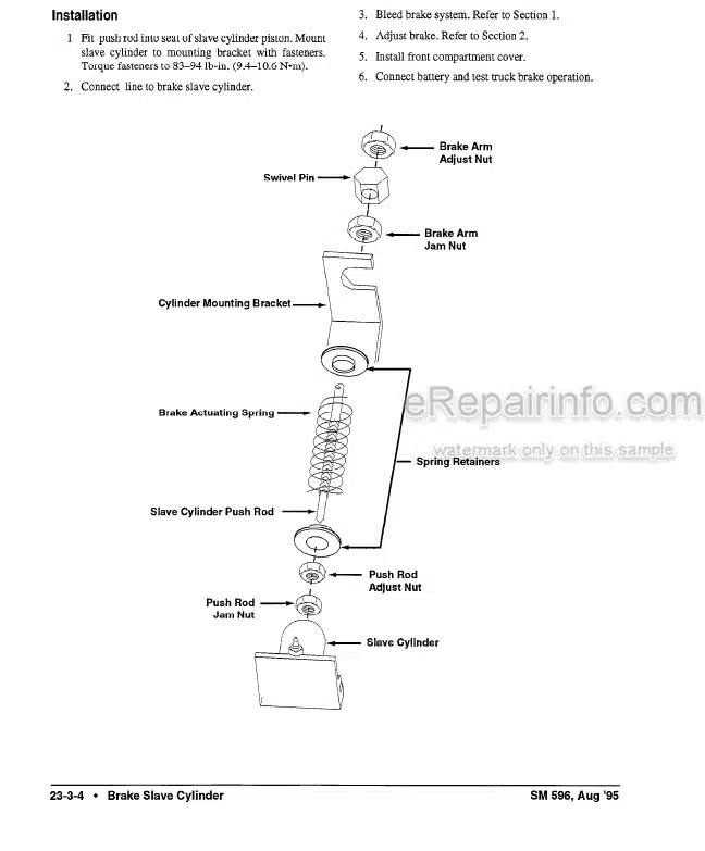 Photo 6 - Clark ESM12 ESM15S ESM15 ESM17 ESM20 ESM22 ESM25 Service Manual Forklift SM596