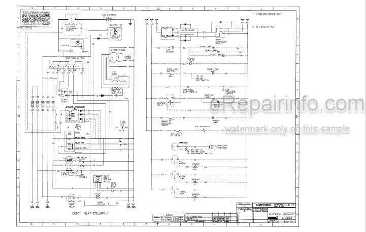 Photo 5 - Clark G127 GP127 G127E GP127E Service Manual Forklift SM619