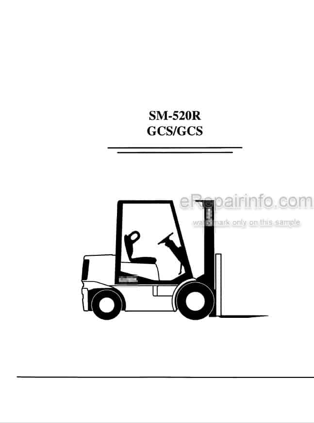 Photo 5 - Clark GCS GPS Service Manual Forklift SM520R