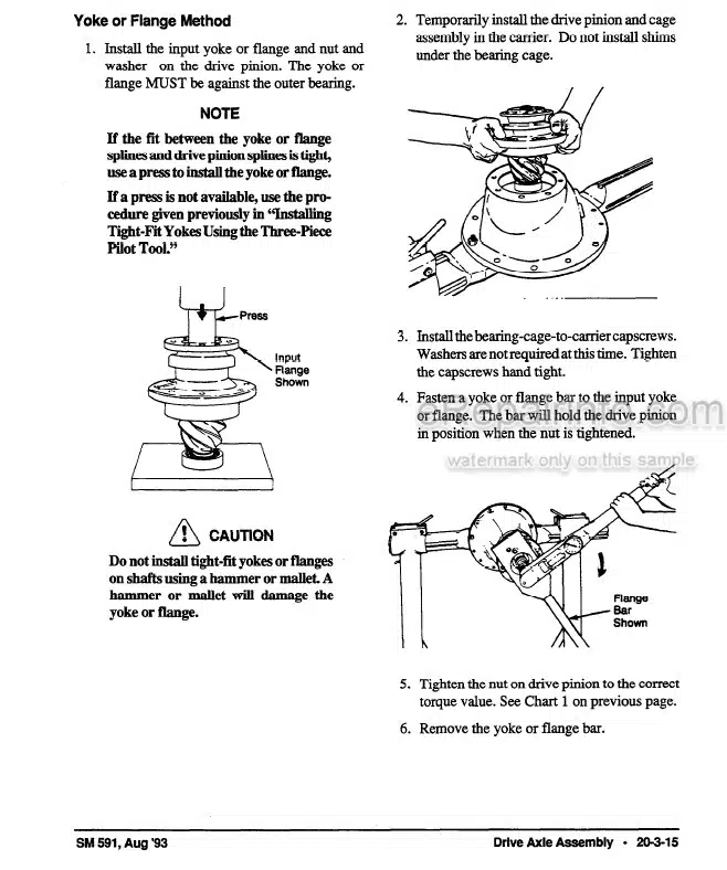 Photo 5 - Clark GPH50 GPH60 GPH70 GPH75 DPH50 DPH60 DPH75 Service Manual Forklift SM591