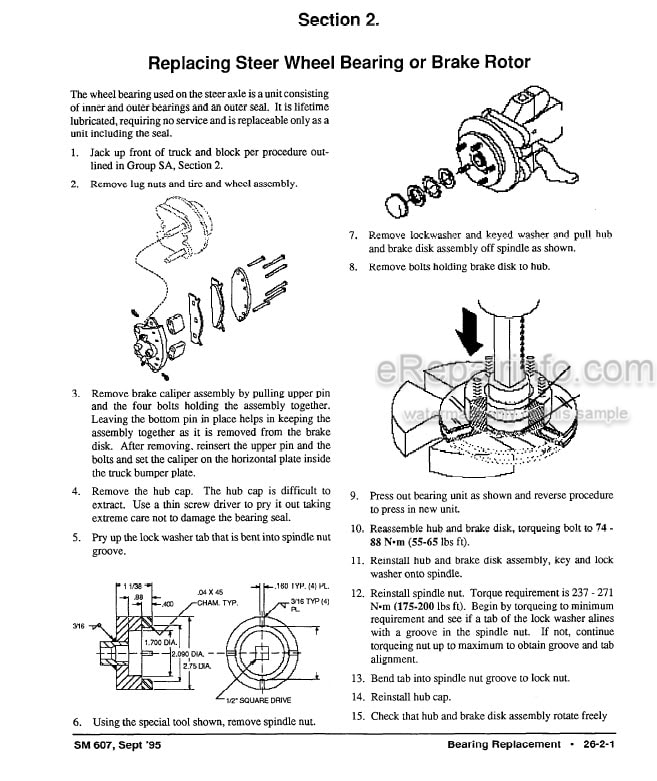 Photo 6 - Clark GT30E GT50E GT60E Service Manual Gasoline Tractor SM607G
