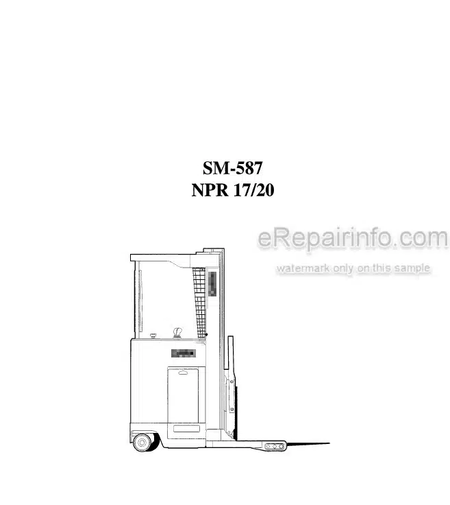 Photo 4 - Clark NPR17 NPR20 NPR345 Service Manual Forklift SM587
