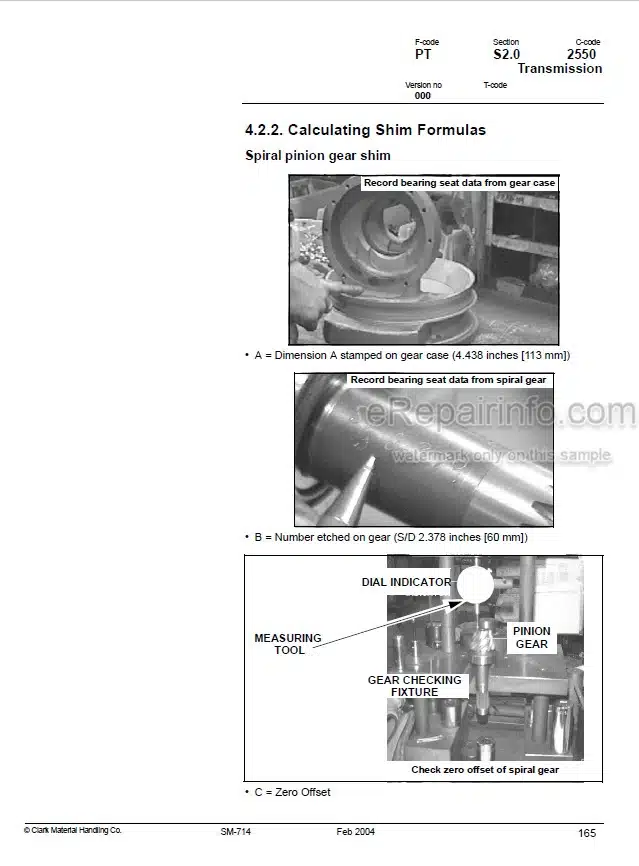 Photo 11 - Clark OP15X Service Manual Forklift SM714