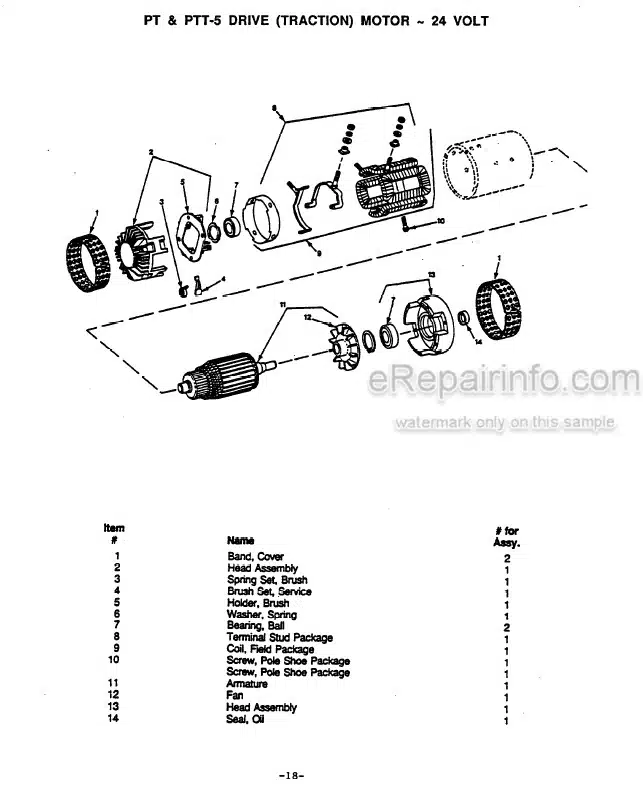 Photo 6 - Clark PT5 PT7 PTT5 PTT7 Service Manual Forklift SM577