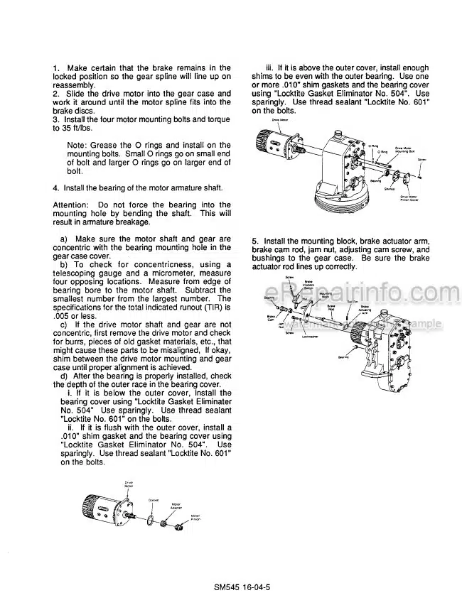 Photo 2 - Clark PTT5 PTT7 Service And Adjustment Manual Forklift SM545