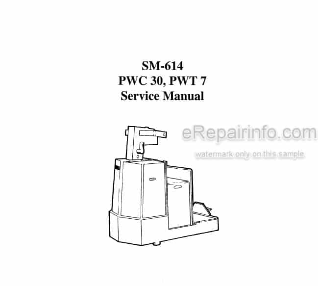 Photo 5 - Clark PWC30 PWT7 Service Manual Forklift SM614