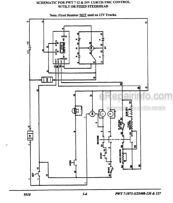 Photo 3 - Clark PWC30 PWT7 Service Manual Forklift SM614