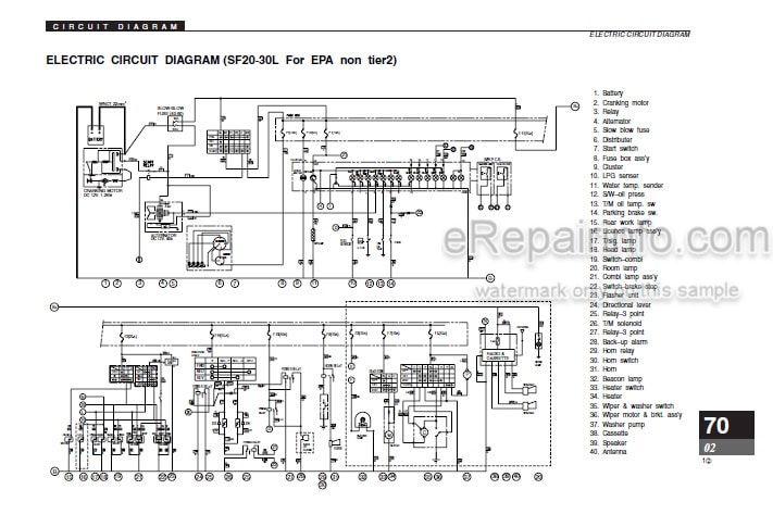 Photo 4 - Clark SF20-30D L G CMP20-30D L G Service Manual Forklift