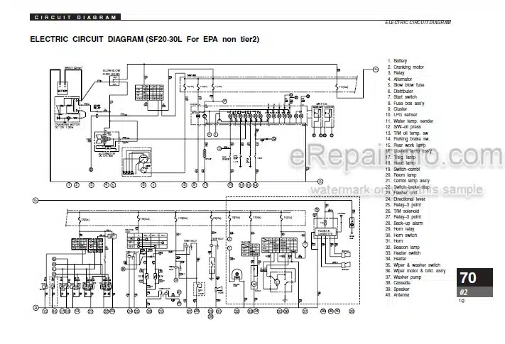 Photo 4 - Clark SF20-30D L G CMP20-30D L G Service Manual Forklift