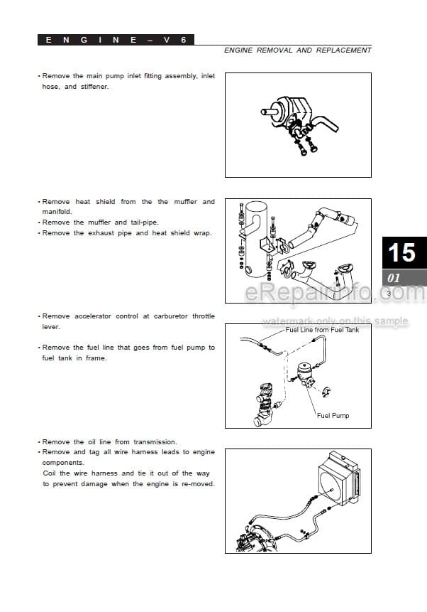Photo 3 - Clark SF35-45D L CMP40-50SD L Service Manual Forklift