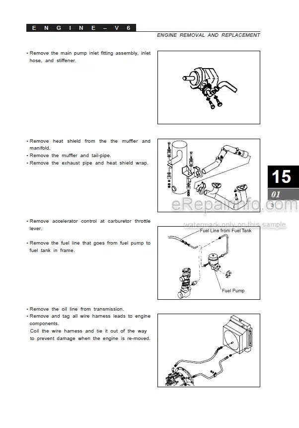 Photo 3 - Clark SF35-45D L CMP40-50SD L Service Manual Forklift