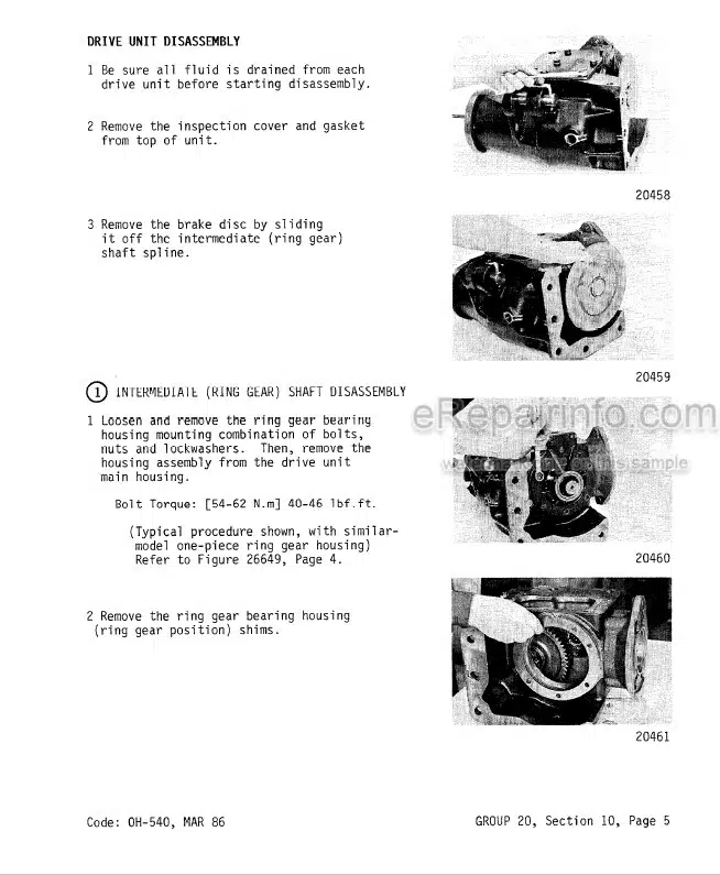 Photo 12 - Clark TM12 TM25 Service Manual And EV100 Supplement Forklift SM555