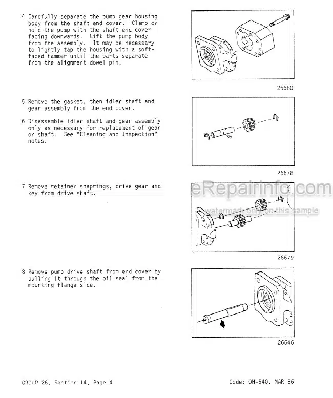 Photo 5 - Clark TM12 TM25 Service Manual And EV100 Supplement Forklift SM555