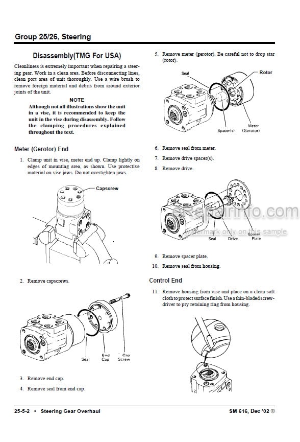 Photo 6 - Clark TMG12-25 TMG13-20X EPG15-18 Service Manual Forklift SM616