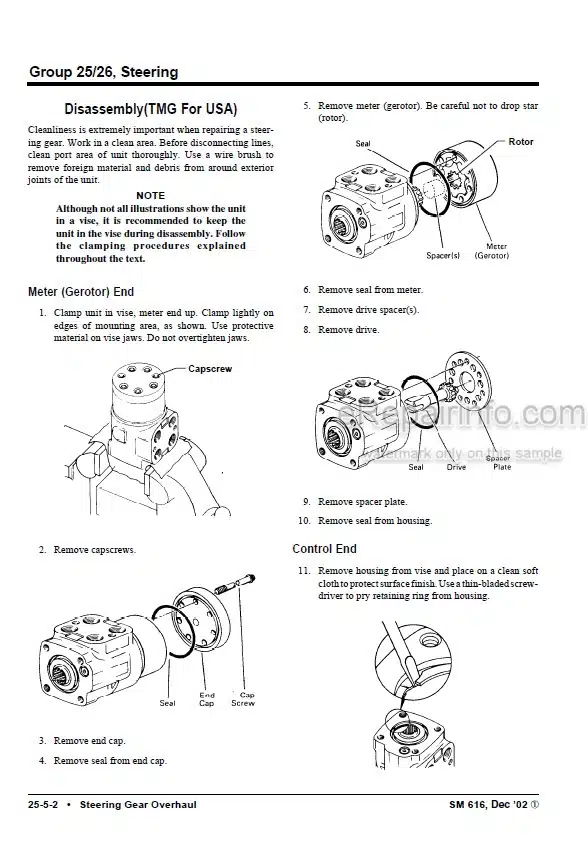Photo 6 - Clark TMG12-25 TMG13-20X EPG15-18 Service Manual Forklift SM616