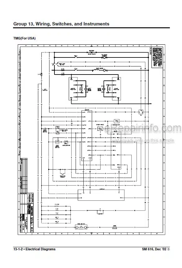 Photo 5 - Clark TMG12-25 TMG13-20X EPG15-18 Service Manual Forklift SM616