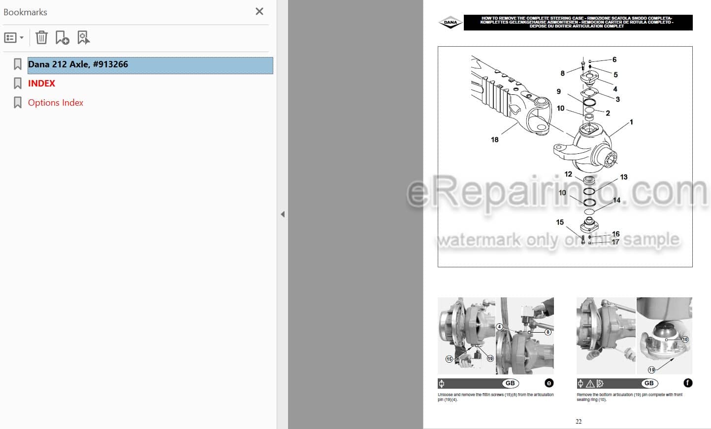 Photo 3 - Dana 212 Maintenance And Repair Manual Axle 913266