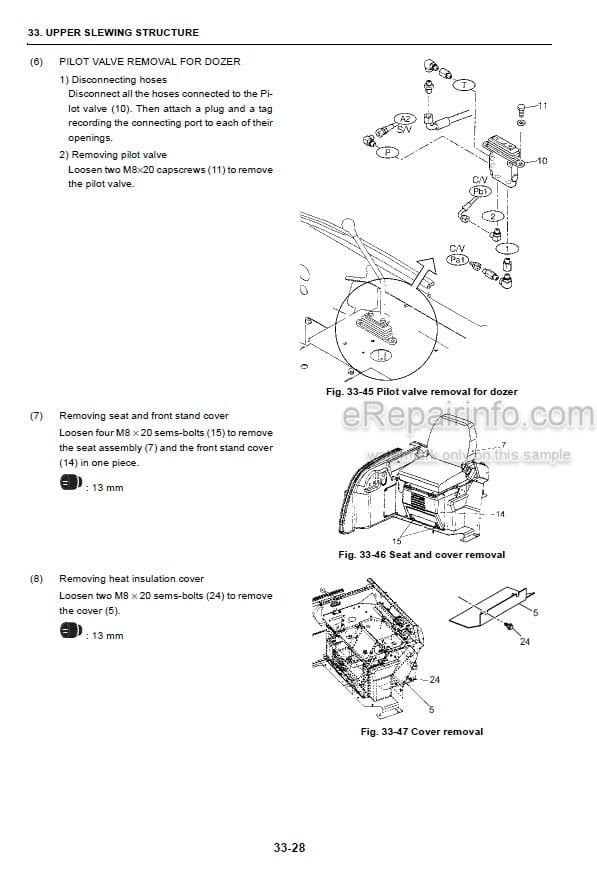 Photo 3 - Fiat Kobelco E30.2SR E35.2SR Workshop Manual Compact Excavator 604.13.363