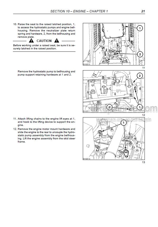 Photo 14 - Fiat Kobelco SL35B SL40B Workshop Manual Skid Steer Loader 604.06.899.01