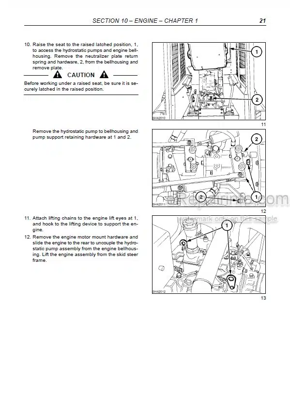 Photo 11 - Fiat Kobelco SL35B SL40B Workshop Manual Skid Steer Loader 604.06.899.01