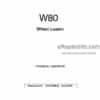 Photo 4 - Fiat Kobelco W80 Technical Handbook And Option Wheel Loader 604.06.998.02