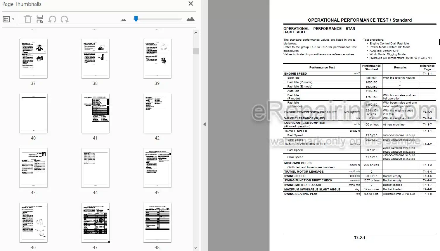 Photo 4 - Hitachi Zaxis 450-3 450LC-3 470H-3 470LCH-3 500LC-3 520LCH-3 Troubleshooting Manual Hydraulic Excavator TT1J1-E-00
