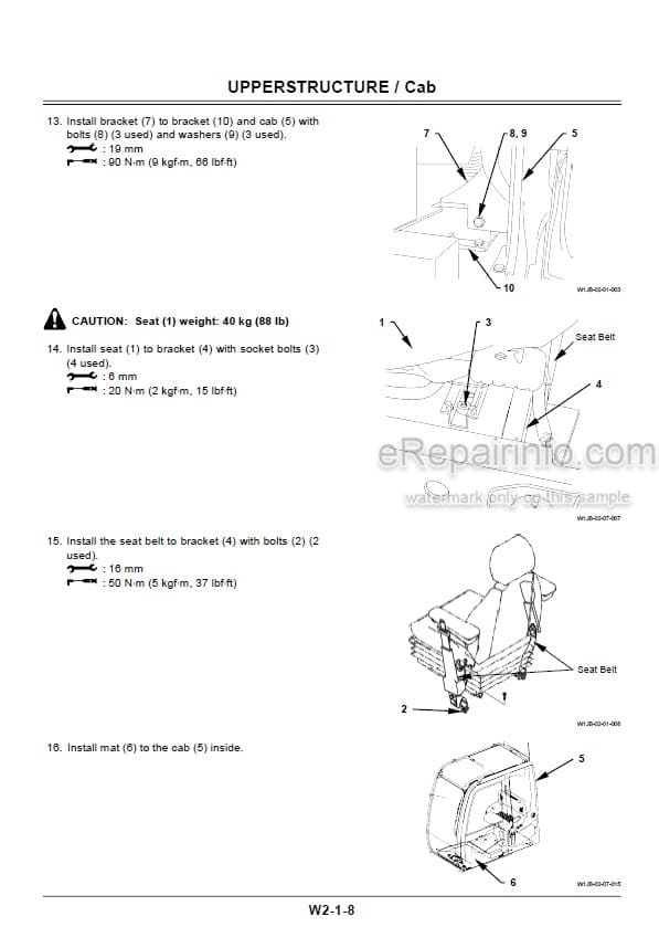 Photo 6 - Hitachi Zaxis 450-3 450LC-3 470H-3 470LCH-3 500LC-3 520LCH-3 Workshop Manual Hydraulic Excavator W1J1-E00