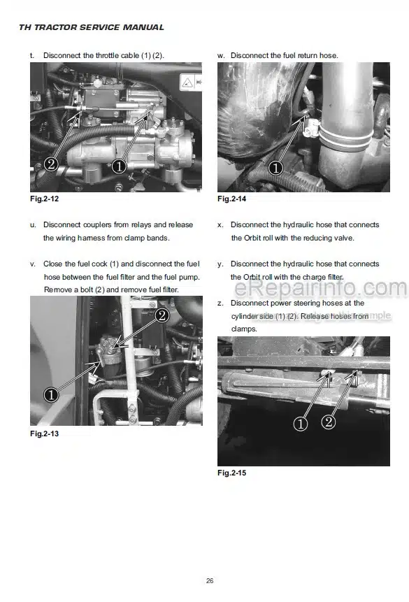 Photo 11 - Iseki TH4260 TH4290 TH4330 Service Manual Tractor 0402-01-10