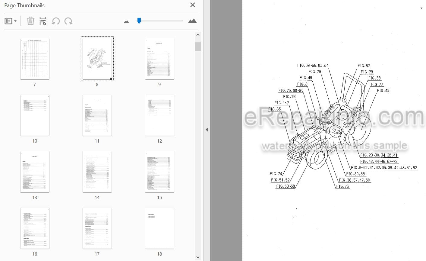 Photo 3 - Iseki TH4290E6 TH4330E6 Parts Catalog Tractor