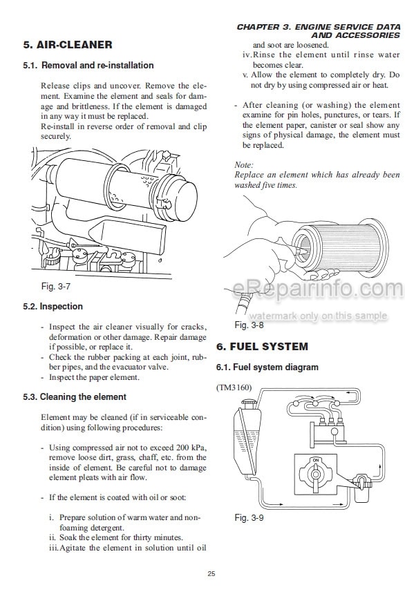 Photo 3 - Iseki TM3160 TM3200 TM3240 Service Manual Tractor 0402-01-100