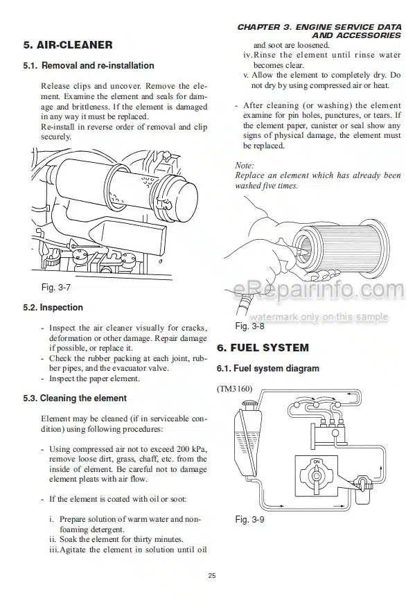 Photo 3 - Iseki TM3160 TM3200 TM3240 Service Manual Tractor 0402-01-100